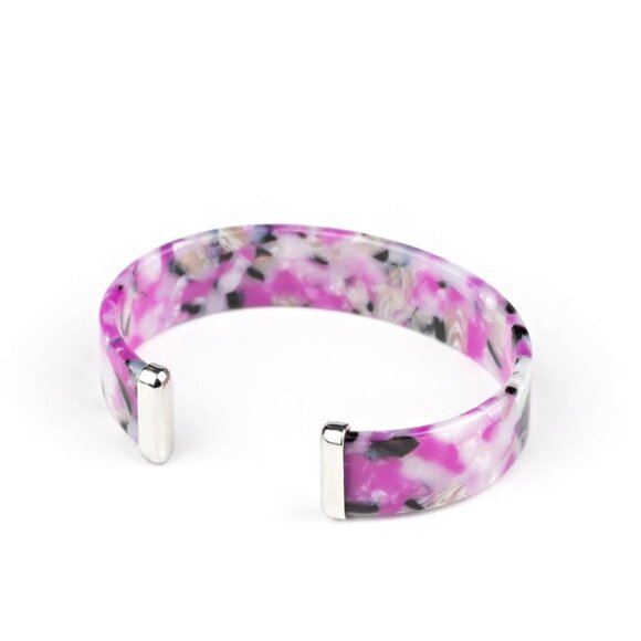 Paparazzi Jewelry - Its Getting HAUTE In Here - Purple Bracelet - Vintage - Picture 4 of 4